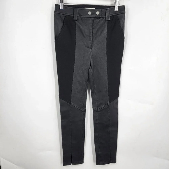 A.L.C. Devin Skinny Lamb Leather Pants in Black Women's Size 2 NWT $795 - Picture 2 of 12